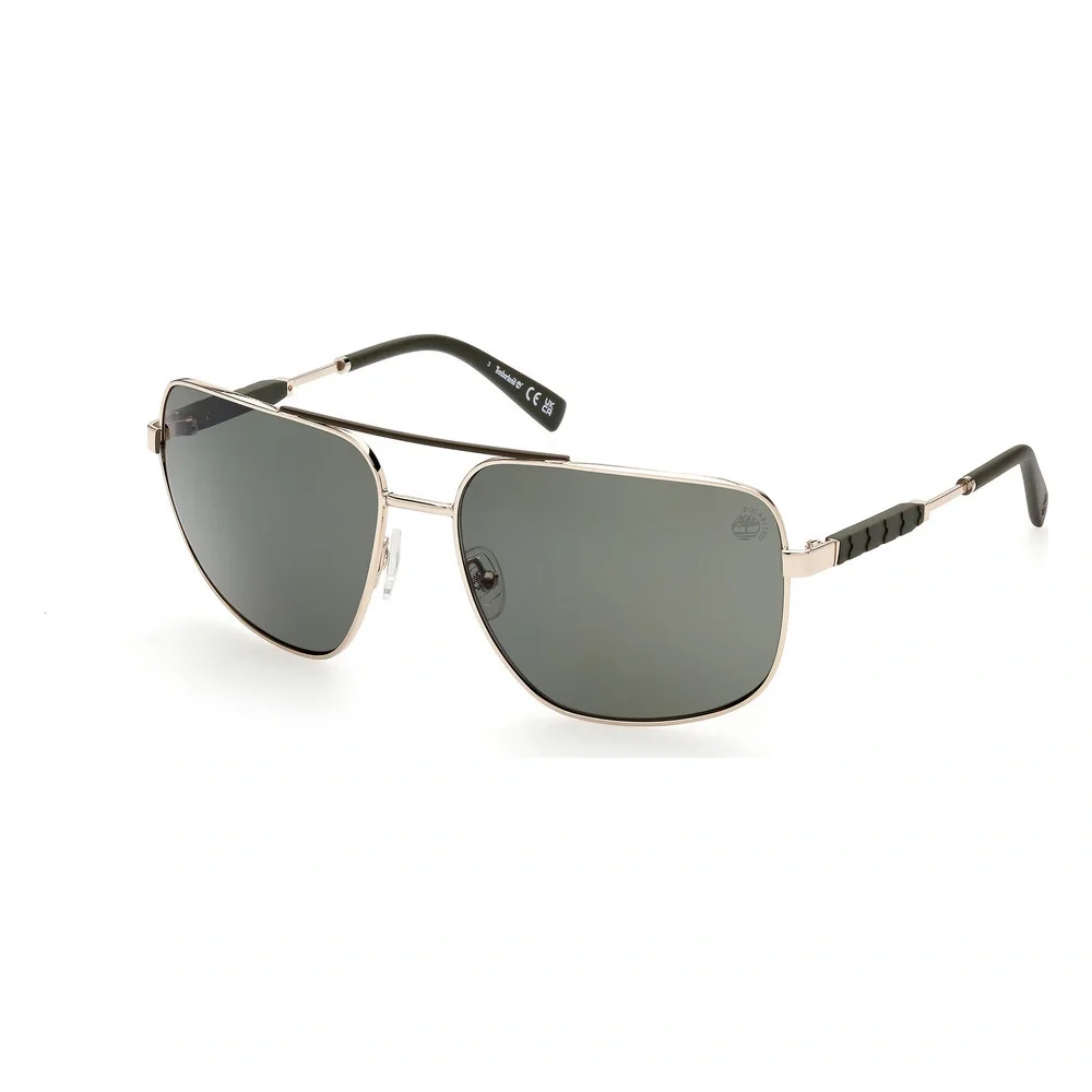NWT TIMBERLAND TB9283 32R 62 Sunglasses Gold / Green Polarized/ Sunglasses